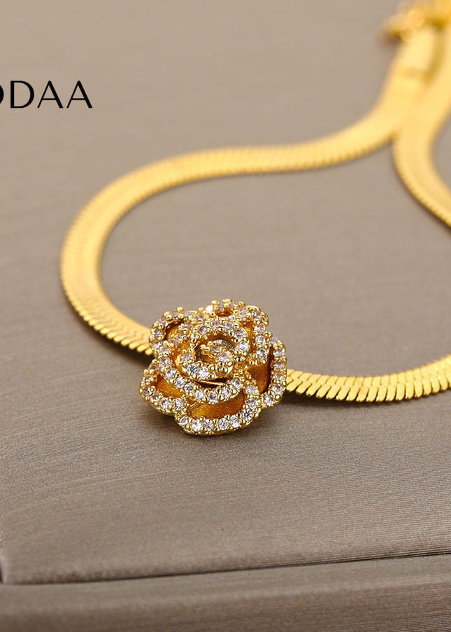 Montrer Bracelet | Gold Rose Zirconia Bracelet - Gold - Bracelets