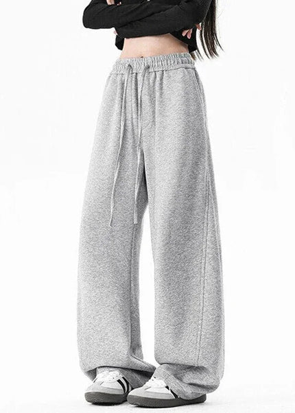 Navy Loose Fit Elastic Waist Men’s Sweatpants Drape Wide Leg - S / Grey - Unisex Sweatpants