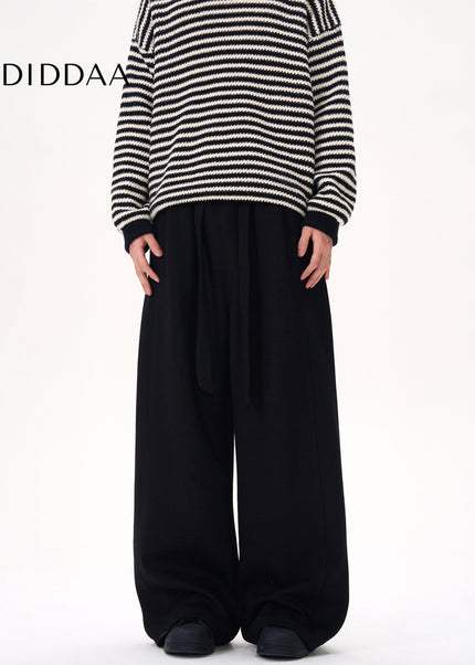 Navy Relaxed Fit KISKO Wide Leg Sweatpants - Unisex Sweatpants