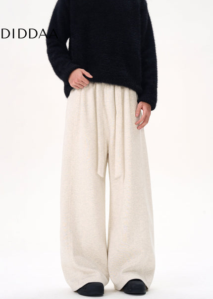 Navy Relaxed Fit KISKO Wide Leg Sweatpants - Unisex Sweatpants