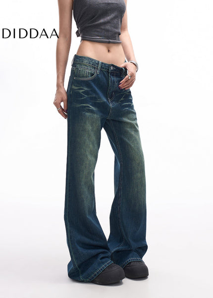 Nostalgic Blue High Waist Wide Leg Jeans for Women - Women’s Jeans