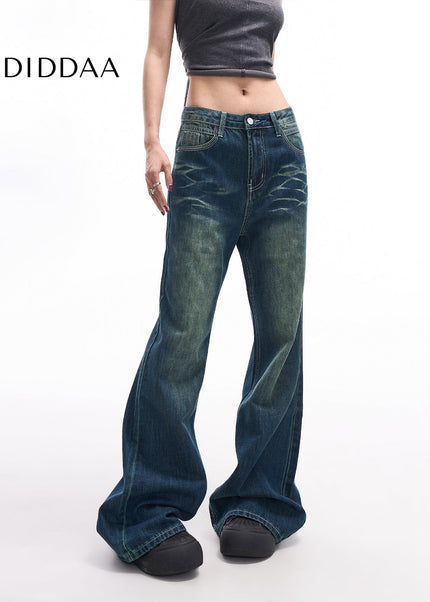 Nostalgic Blue High Waist Wide Leg Jeans for Women - XS / Vintage Blue - Women’s Jeans