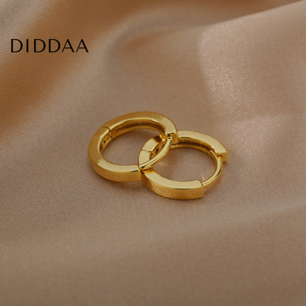 Pecan Earrings | Gold Simple Cute Hoop Earrings - Earrings