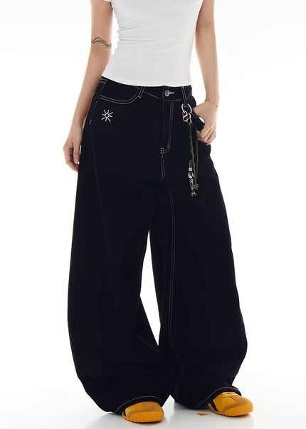 Plaid Multi-Pocket Cargo Pants for Men and Women - Women’s Jeans