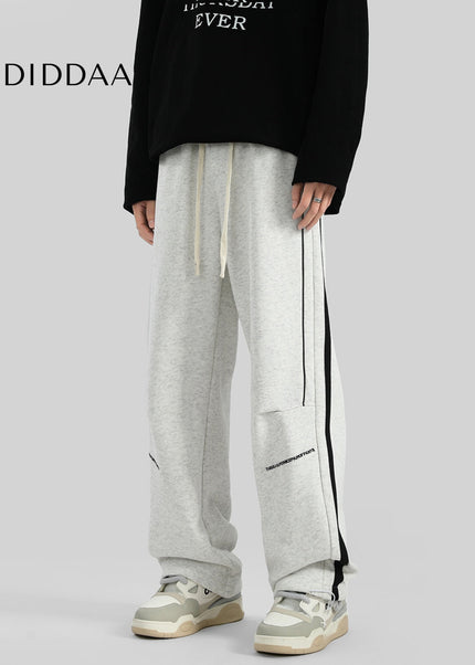 Raven Striped Loose Fit Casual Sweatpants for Men - Unisex Sweatpants