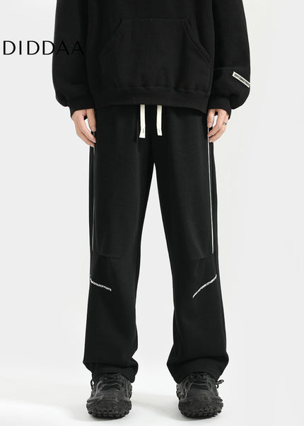 Raven Striped Loose Fit Casual Sweatpants for Men - Unisex Sweatpants