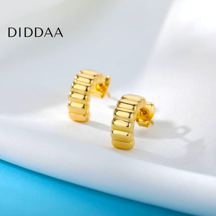 Saraid Earrings | Gold Rugged Stud Earrings - Earrings