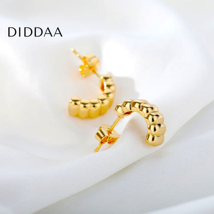 Saraid Earrings | Gold Rugged Stud Earrings - Earrings