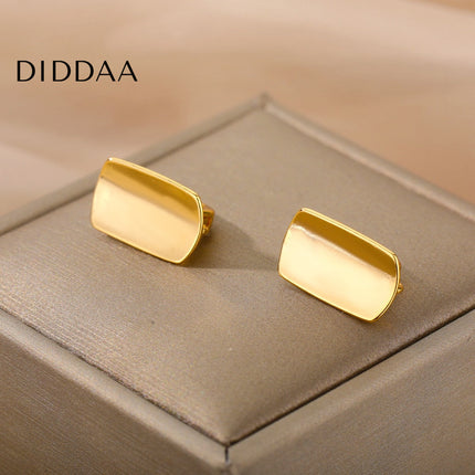 Savoir Earrings | Gold Shield Stud Earrings - Earrings