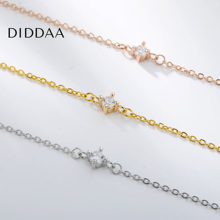 Temone Bracelet | Gold Silver Rose Zirconia Small Stone Bracelet - Bracelets