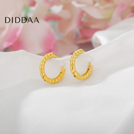 Unique Earrings | Gold Simple Cute Hoop Earrings - Gold - Earrings