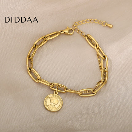 Vient Bracelet | Gold Coin Bracelet - Gold - Bracelets