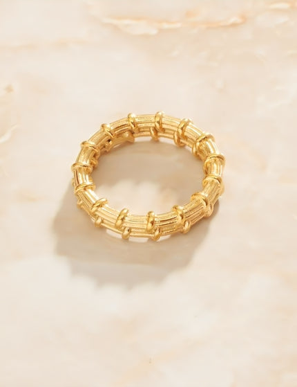 Coutour Ring | Gold Weave Twisted Fine Ring - 6 / Gold - Rings