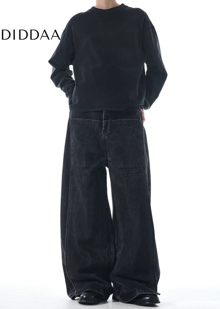 Blue Distressed Loose Fit High Street Jeans - Men’s Jeans