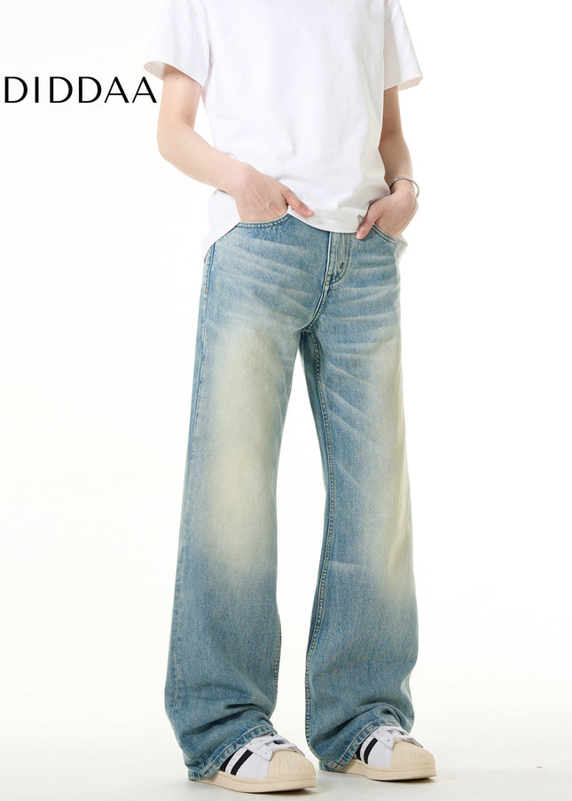 Blue Vintage Cleanfit Bootcut Jeans for Men and Women - Men’s Jeans