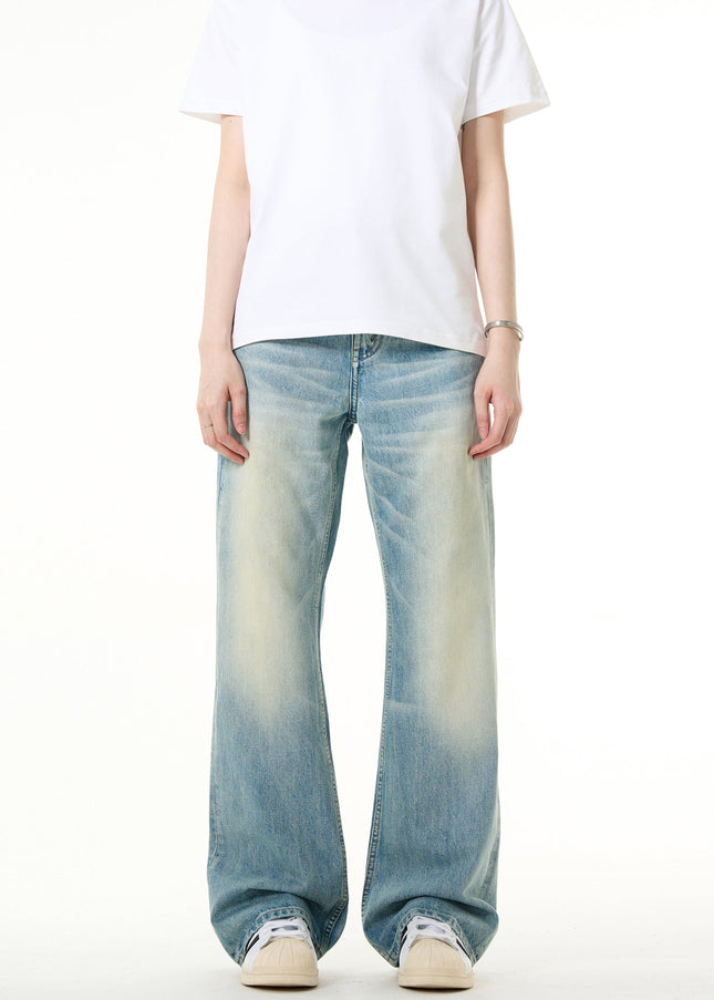 Blue Vintage Cleanfit Bootcut Jeans for Men and Women - Men’s Jeans