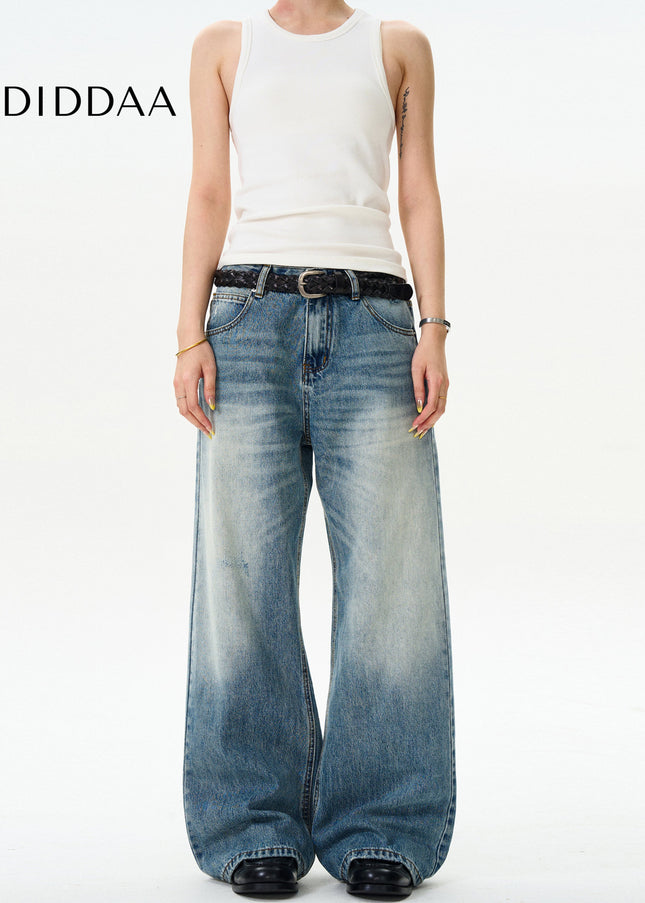 Light Blue Loose Fit Bootcut Jeans for Men - Men’s Jeans