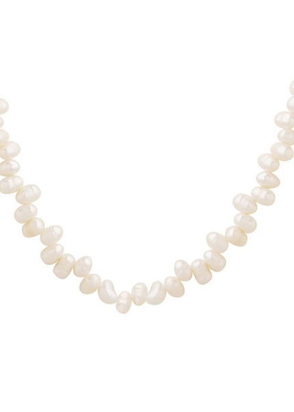 Mystery French Baroque Natural Freshwater Cultured Pearl Necklace Women's Handmade Beaded Light Luxury Necklace Factory Direct