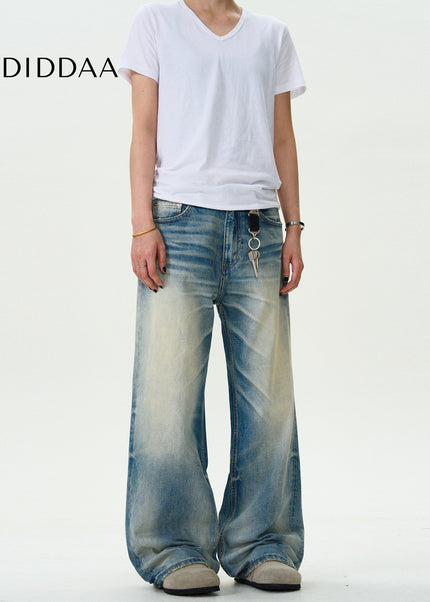 Blue Distressed Loose Fit Jeans for Men and Women - Men’s Jeans