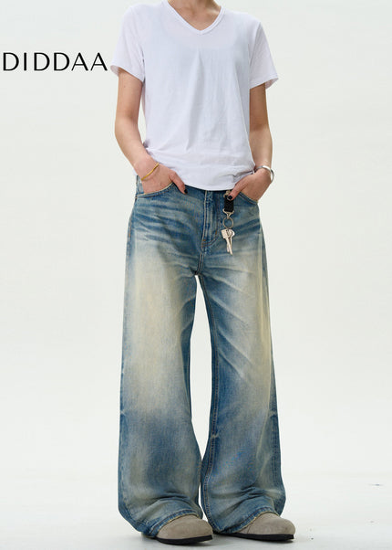 Blue Distressed Loose Fit Jeans for Men and Women - Men’s Jeans