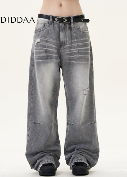 Blue Distressed Ripped Vintage Jeans for Men and Women - Men’s Jeans