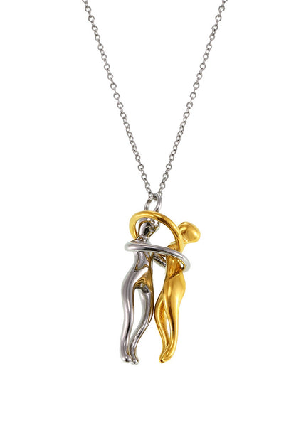 Mystery Love's Embrace Niche Detachable Necklace Couple Gift Trendy Fashion Personality Exquisite Design Sense Spot