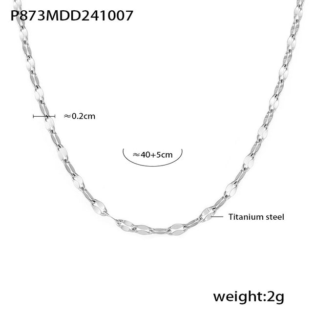 Mystery beauty niche temperament starry zircon hollow love clavicle necklace women's new titanium steel set in stock