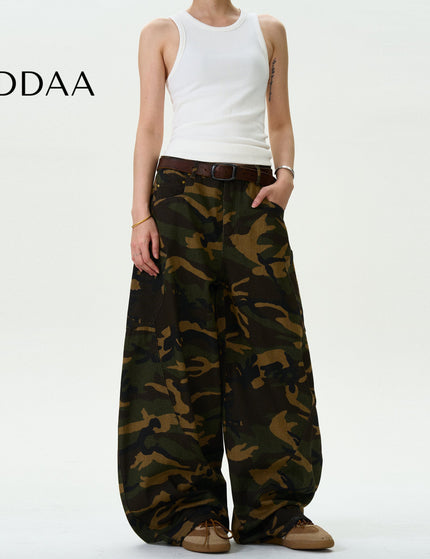 Camouflage Loose Fit MADWITCH Vintage Scimitar Jeans - S / Camouflage - Men’s Jeans
