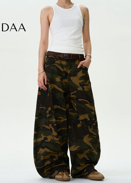 Camouflage Loose Fit MADWITCH Vintage Scimitar Jeans - S / Camouflage - Men’s Jeans