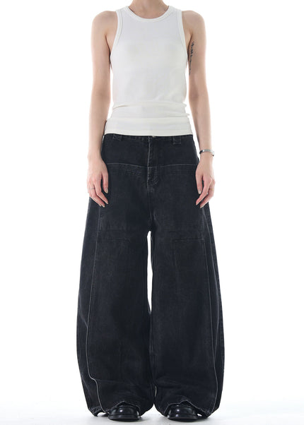 Blue Distressed Loose Fit High Street Jeans - Men’s Jeans