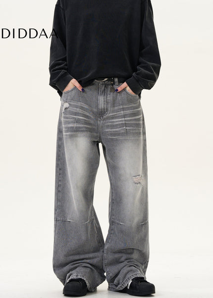 Blue Distressed Ripped Vintage Jeans for Men and Women - Men’s Jeans