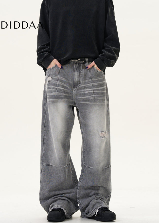 Blue Distressed Ripped Vintage Jeans for Men and Women - Men’s Jeans