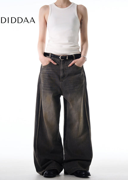 Dark Blue Distressed Loose Casual Jeans for Men - Men’s Jeans