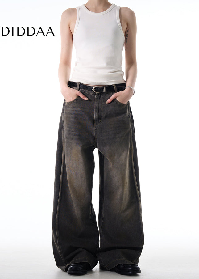 Dark Blue Distressed Loose Casual Jeans for Men - Men’s Jeans