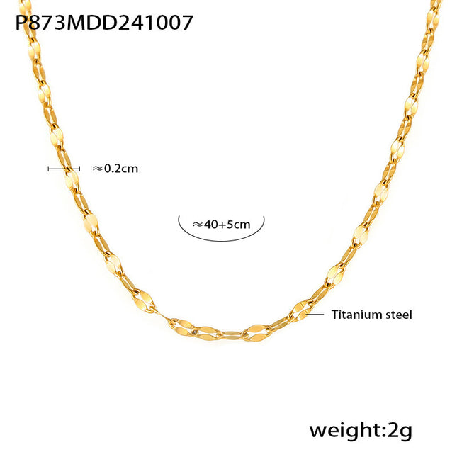 Mystery beauty niche temperament starry zircon hollow love clavicle necklace women's new titanium steel set in stock