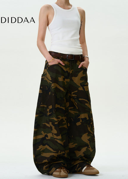 Camouflage Loose Fit MADWITCH Vintage Scimitar Jeans - Men’s Jeans