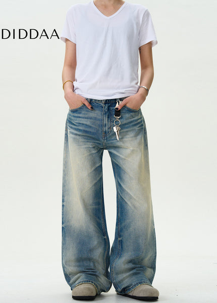 Blue Distressed Loose Fit Jeans for Men and Women - Men’s Jeans