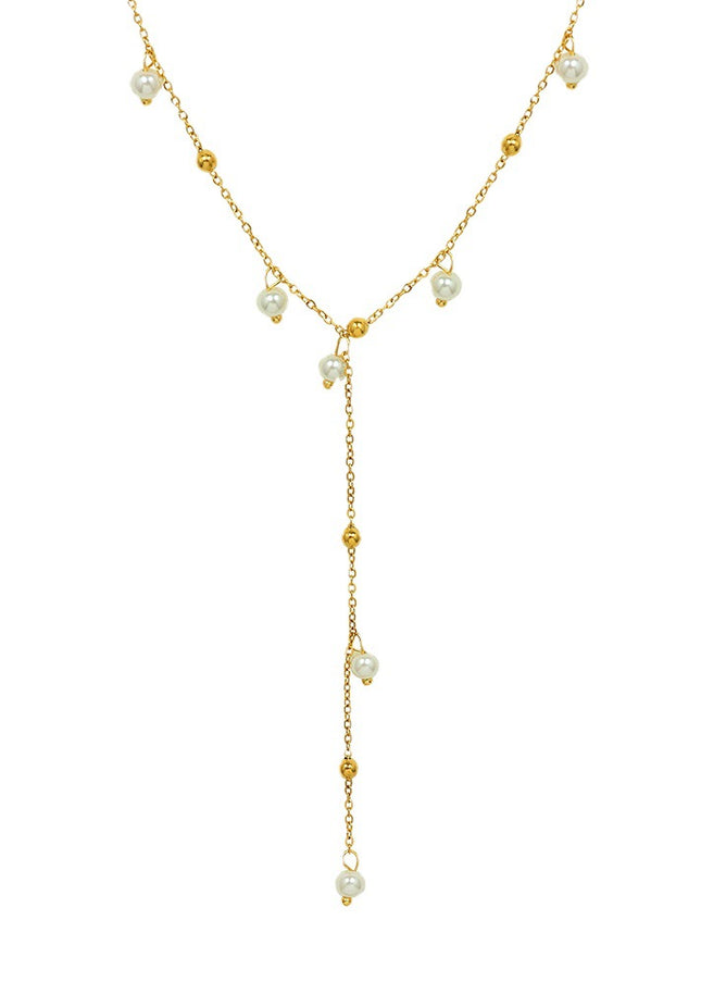 marka french style imitation baroque pearl necklace