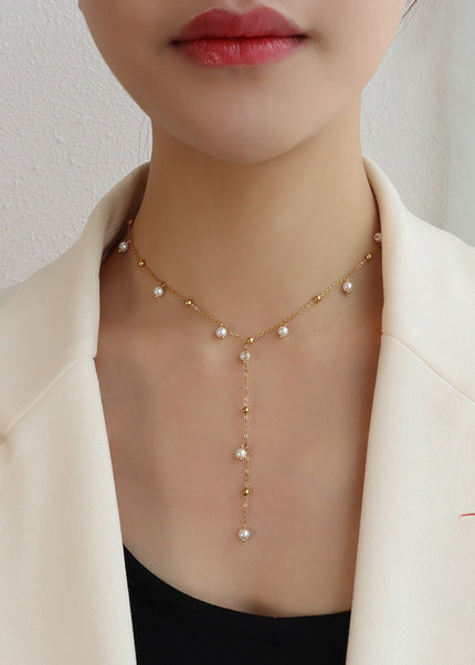 marka french style imitation baroque pearl necklace