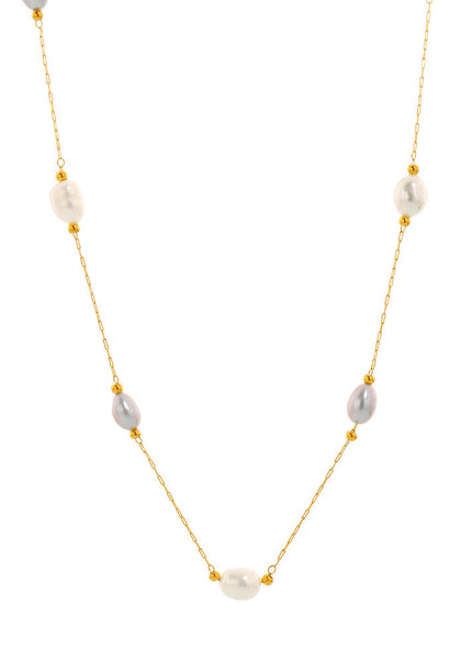 Mystery freshwater farming selection pearl necklace cross-border women's delicate clavicle chain niche necklace princess accessories women