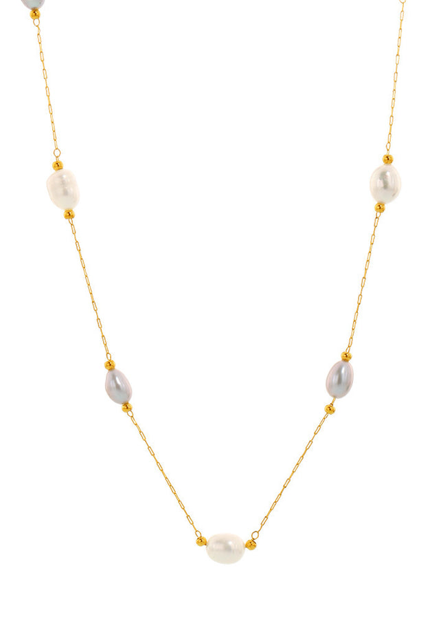 Mystery freshwater farming selection pearl necklace cross-border women's delicate clavicle chain niche necklace princess accessories women
