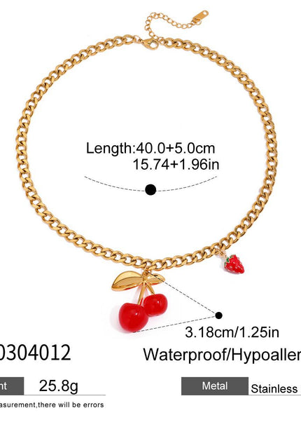 Cherries Necklace