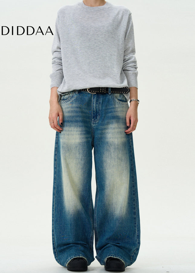 Blue Distressed Loose Fit Jeans for Men - Men’s Jeans