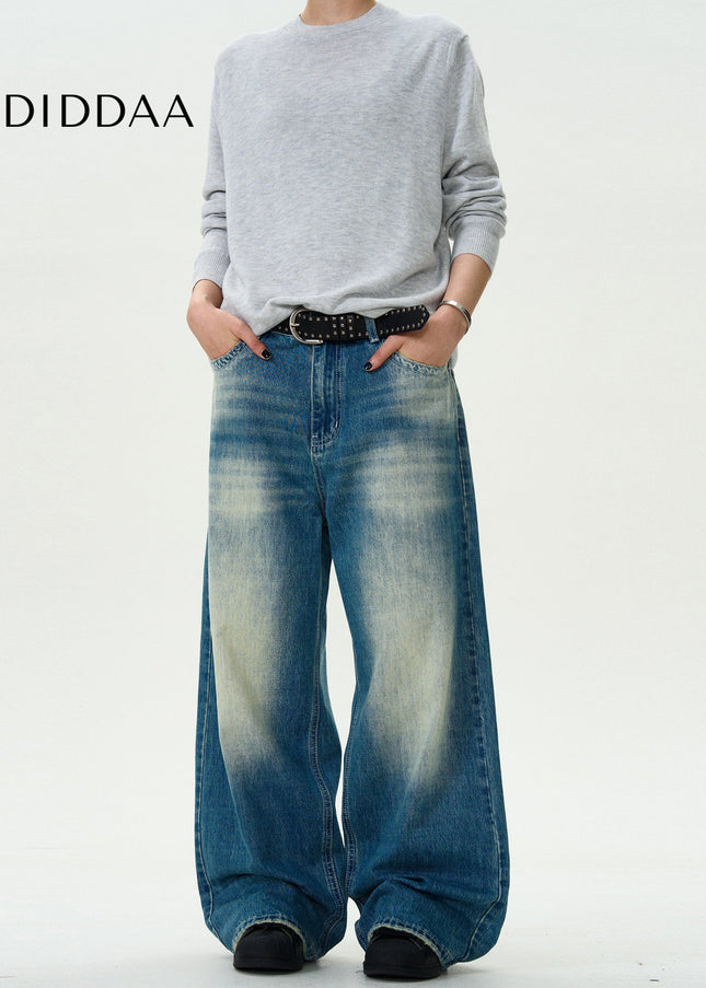 Blue Distressed Loose Fit Jeans for Men - Men’s Jeans