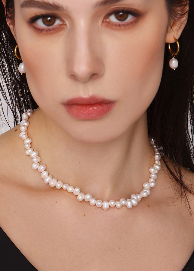 Mystery Li: Baroque freshwater pearl necklace, ins style, niche design, temperament, celebrity, delicate and versatile jewelry, women