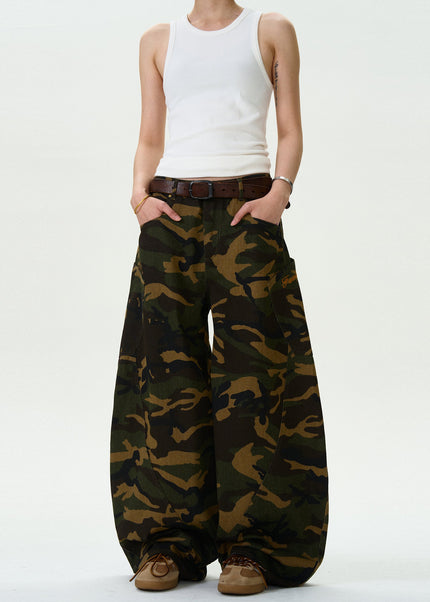 Camouflage Loose Fit MADWITCH Vintage Scimitar Jeans - Men’s Jeans