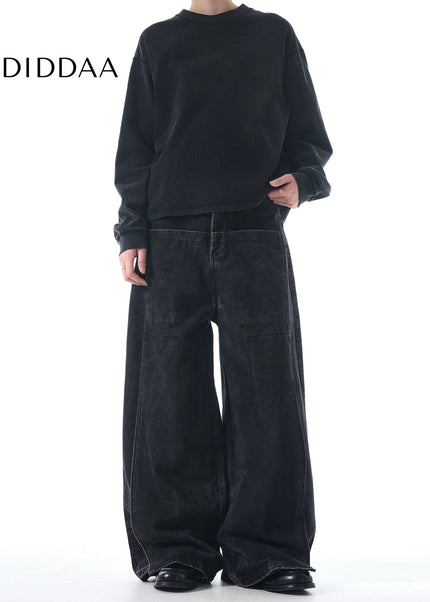 Blue Distressed Loose Fit High Street Jeans - Men’s Jeans