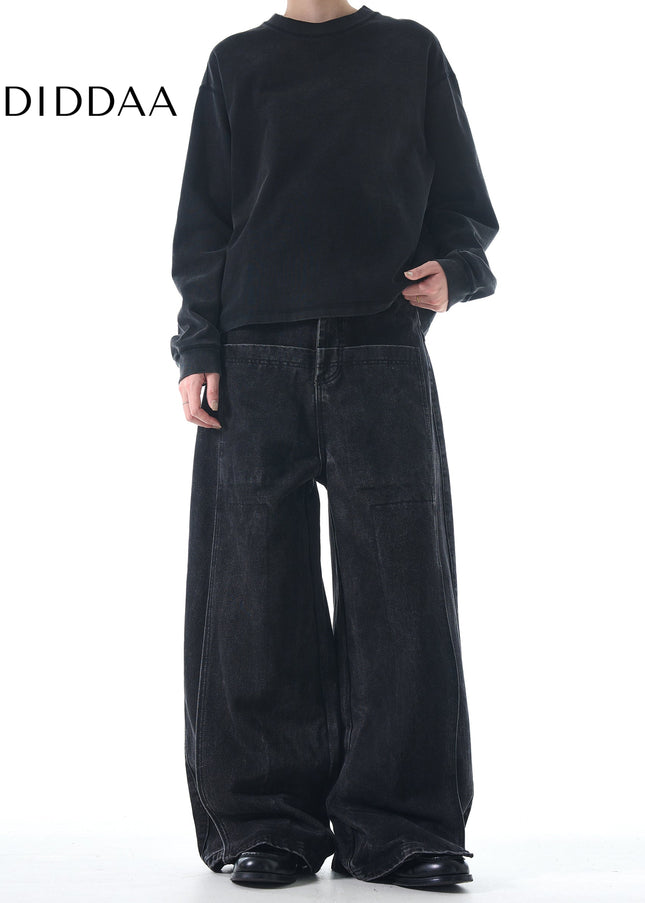 Blue Distressed Loose Fit High Street Jeans - Men’s Jeans