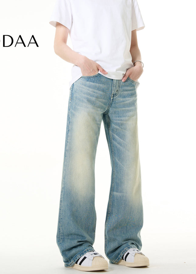 Blue Vintage Cleanfit Bootcut Jeans for Men and Women - S / Light Blue - Men’s Jeans