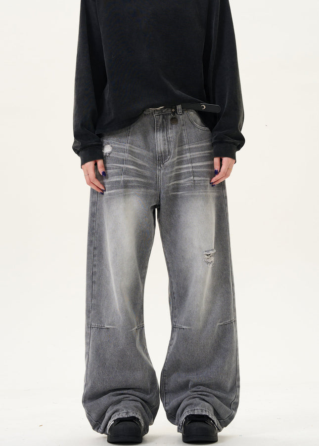 Blue Distressed Ripped Vintage Jeans for Men and Women - Men’s Jeans